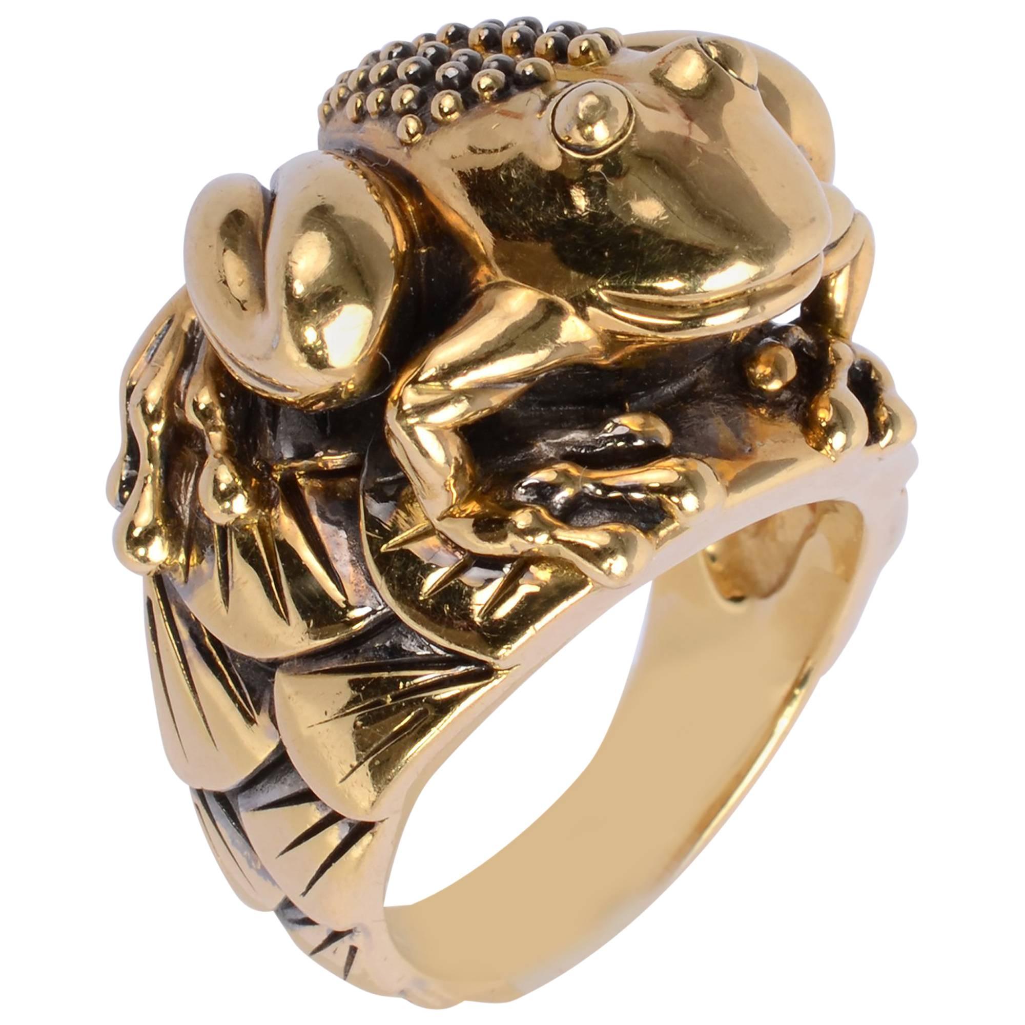 Valentin Magro Gold Frog Ring