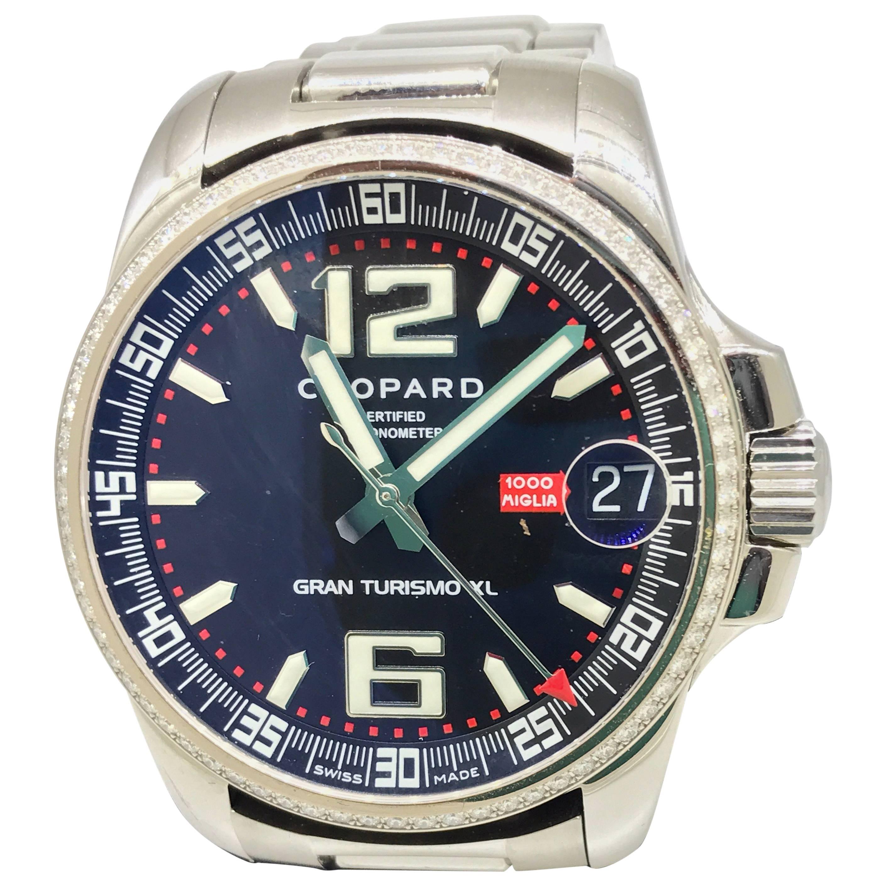 Chopard Gran Turismo Stainless Steel Bezel Bracelet Automatic Men’s Watch For Sale