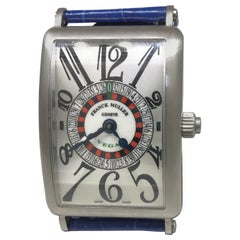 Franck Muller Long Island Las Vegas Stainless Steel Silver Dial Men's Watch 1250