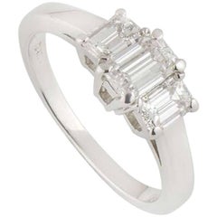 Tiffany & Co. Platinum Diamond Trilogy Ring 