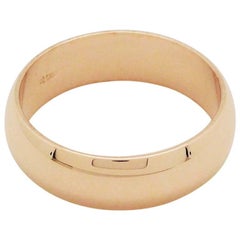 10 Karat Rose Gold Men's Wedding Band