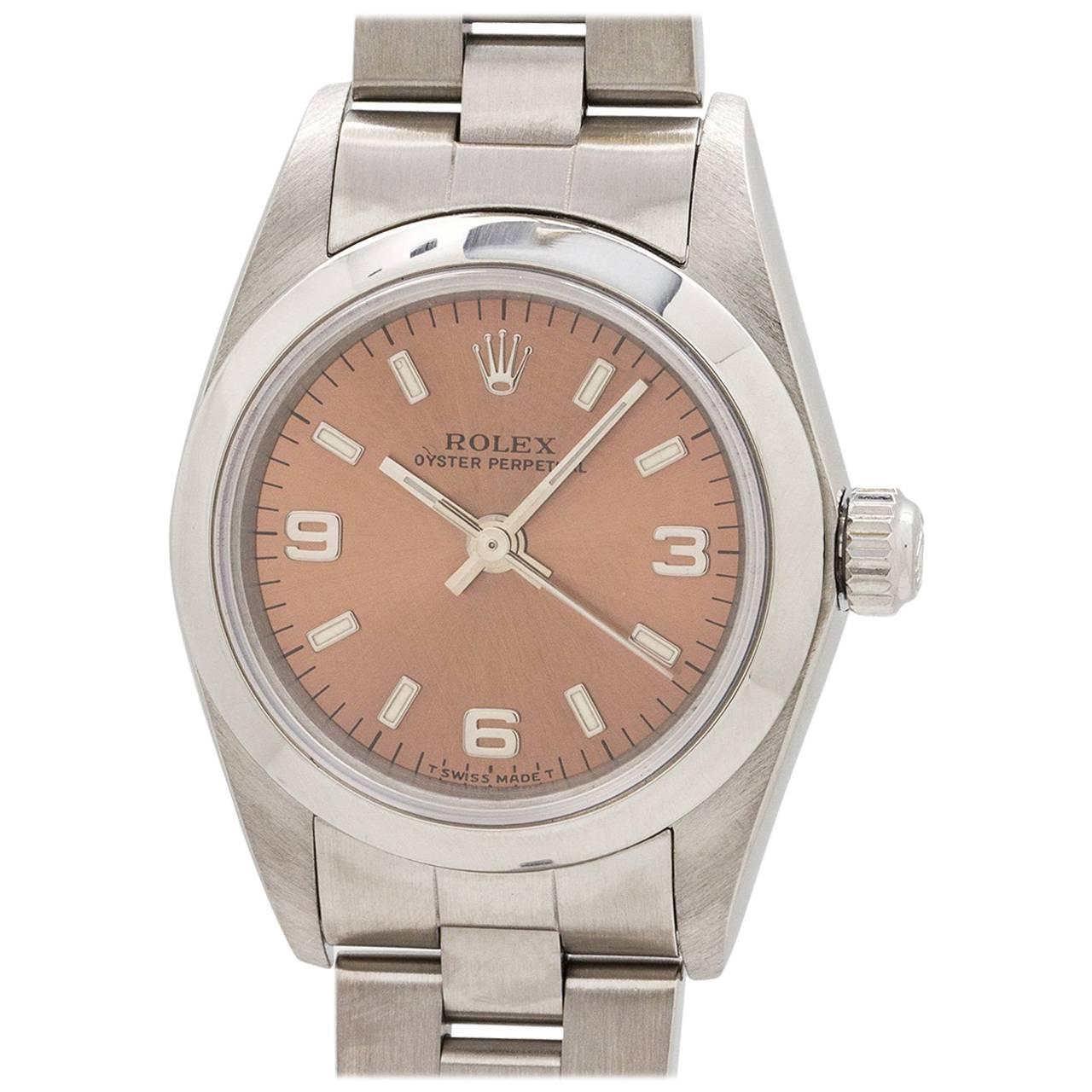 Lady Rolex Oyster Perpetual Ref 76080, circa 1998 For Sale