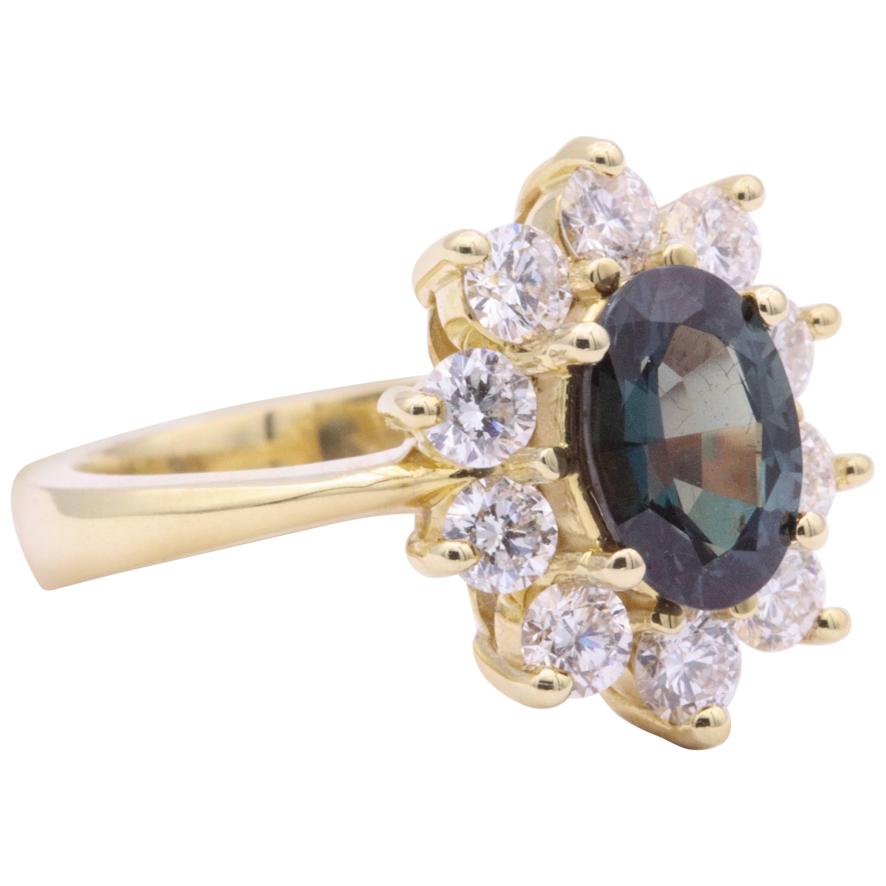 Alexandride Lady Diana Ring with GUB Certificate 1.73 Carat