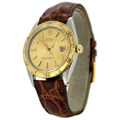 Rolex Oyster Perpetual DateJust "Thunder Bird" Turn-o-Graph with 18k Gold Bezel