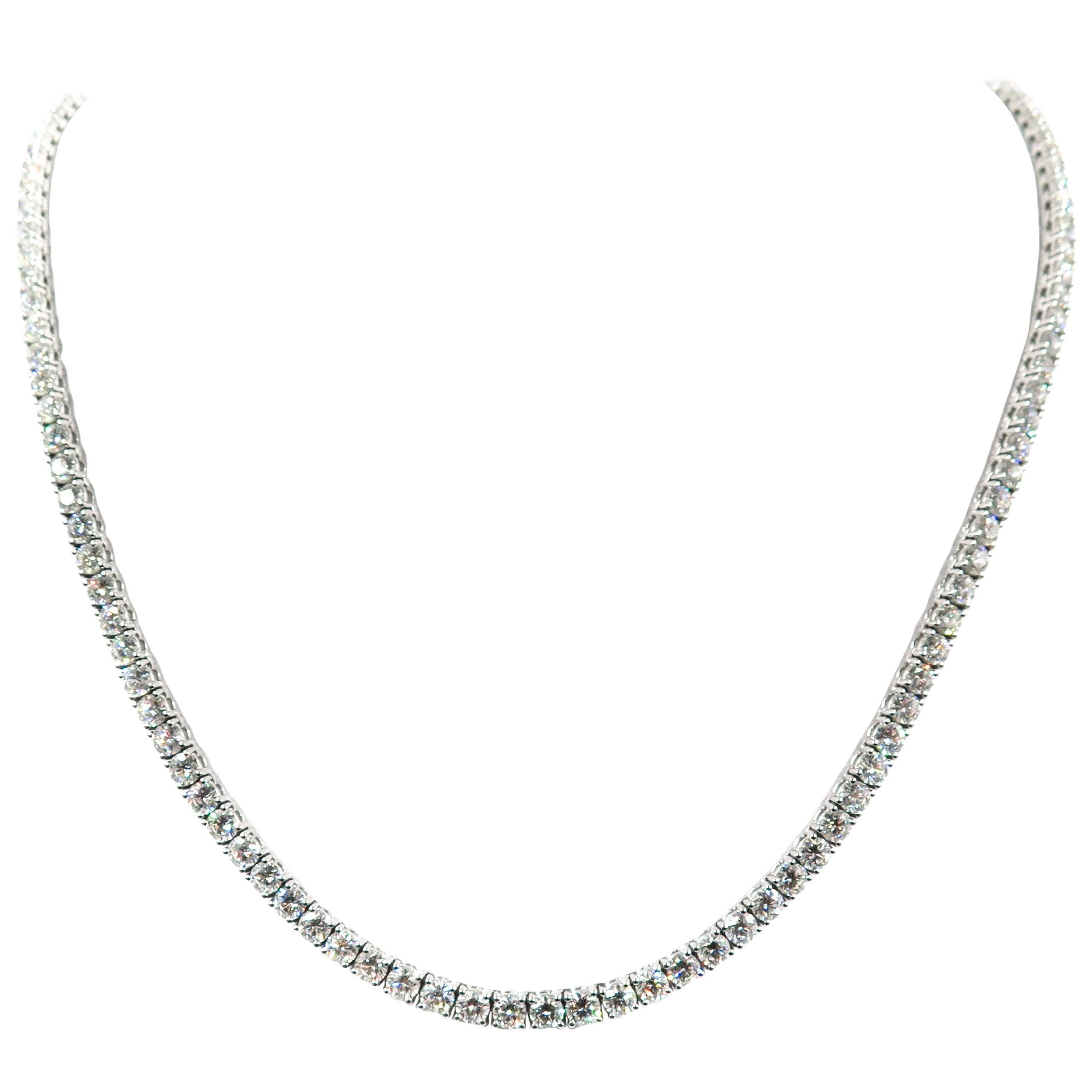 Graduated Riviera Diamond Necklace