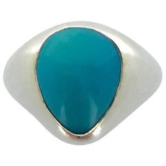 Turquoise Natural on Silver Ring