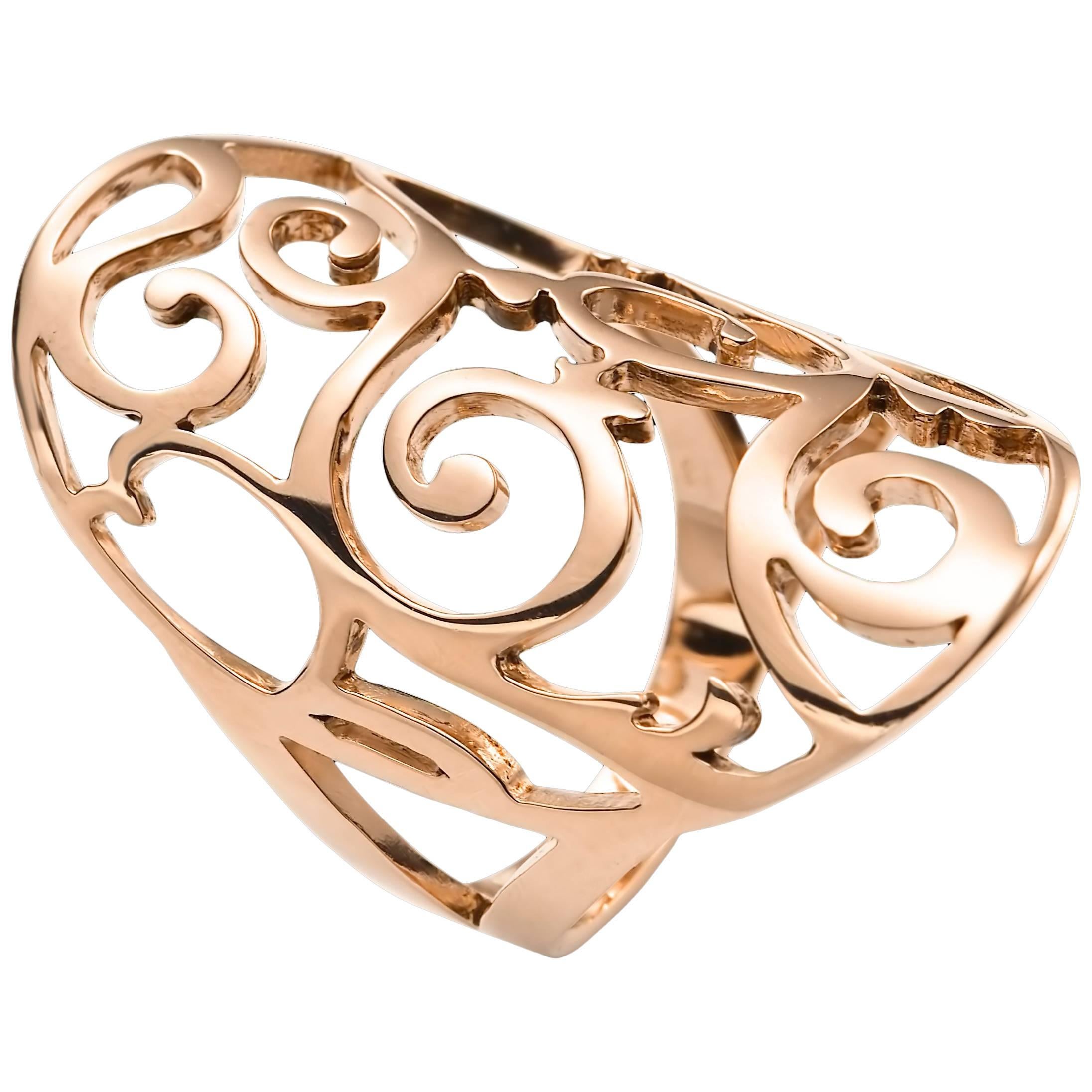 Mattioli Siriana Oval Ring in 18 Karat Rose Gold