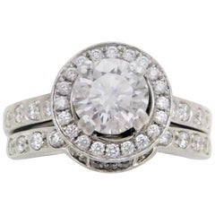 GIA Certified 2.75 Carat Handcrafted Diamond Bridal Set