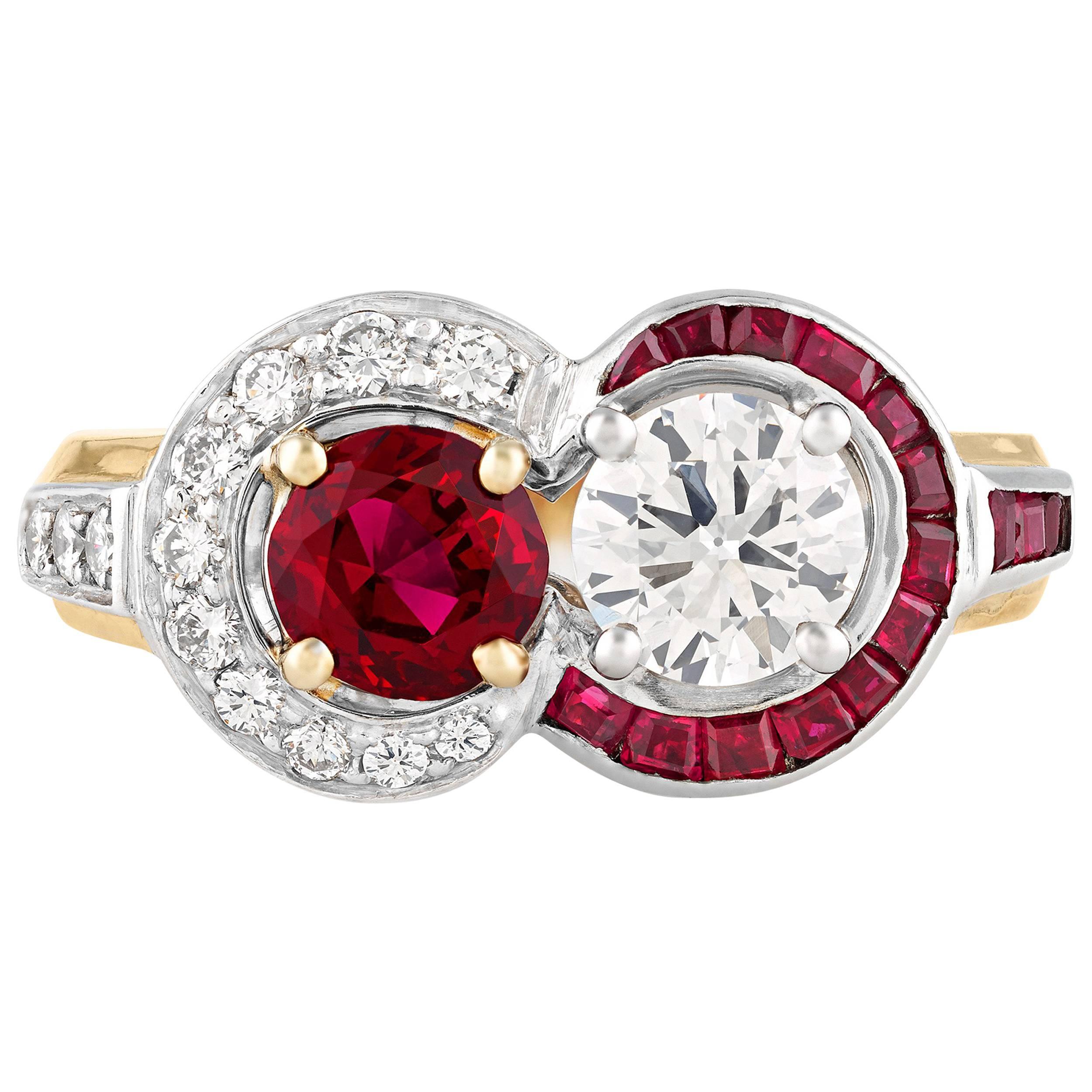 Ruby and Diamond Ring by Raymond Yard