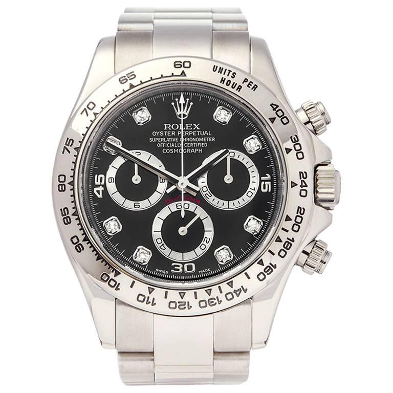 Rolex Daytona Chronograph 18 Karat White Gold Men’s 116509