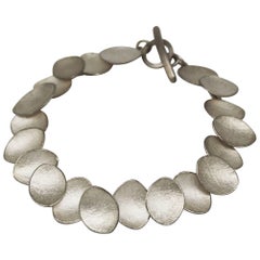 Kayo Saito Silver Chai Petal Collection Bracelet Bangle 