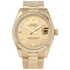 Rolex Datejust 18 Karat Yellow Gold Women’s 178248