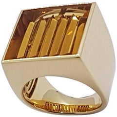 Ring Gold Citrine Atelier Munsteiner