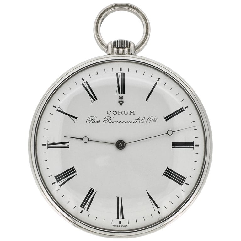 Corum Pocket Watch Silver Mechanical at 1stDibs sterling silver