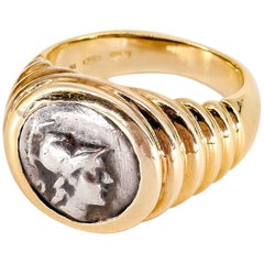 Bulgari Gold Ancient Coin Ring