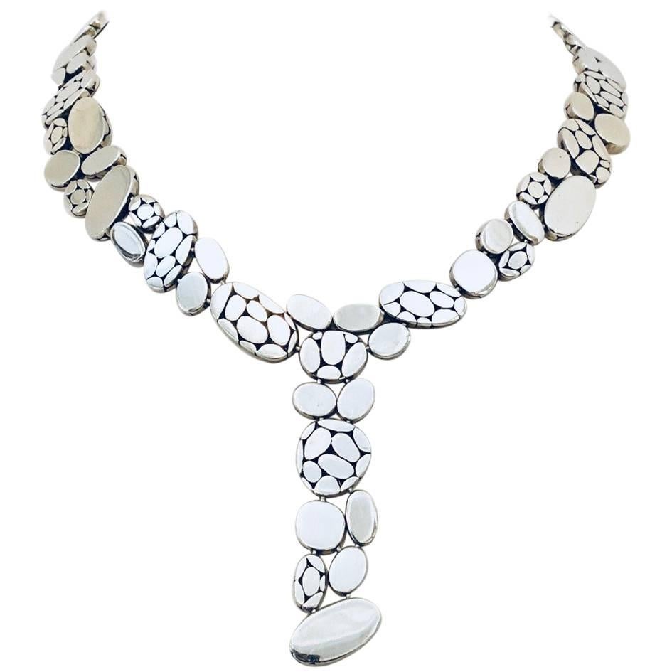 Ravishing Reversible Sterling Silver John Hardy Bali Collection Y Necklace