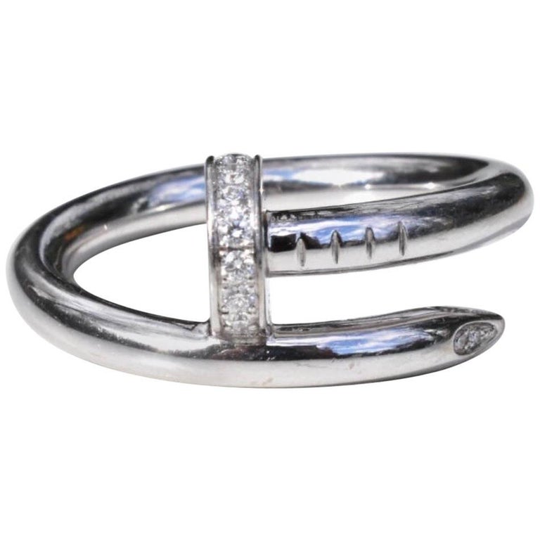 Cartier Juste un Clou Diamond Gold Nail Band Ring at 1stdibs