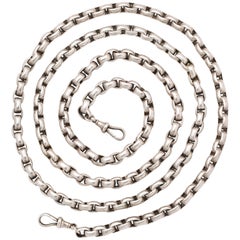 Antique Victorian Sterling Heavy Chain