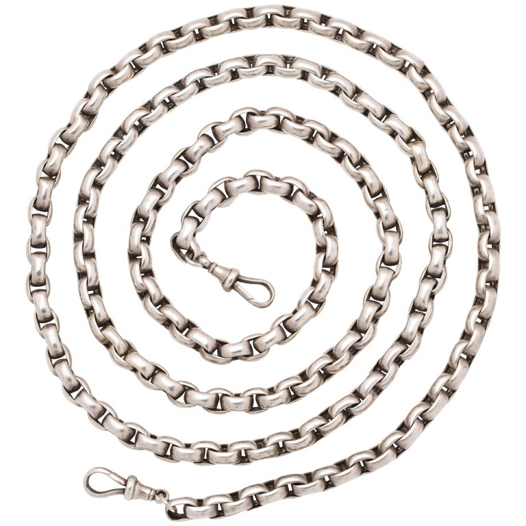 Antique Victorian Sterling Heavy Chain at 1stDibs heavy chain for sale