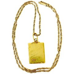 Vintage Pomellato Gold Bar Necklace