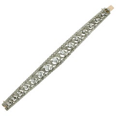 Viktorianische Choker-Armband-Kombination aus 18 Karat Gold und Silber, umwandelbar