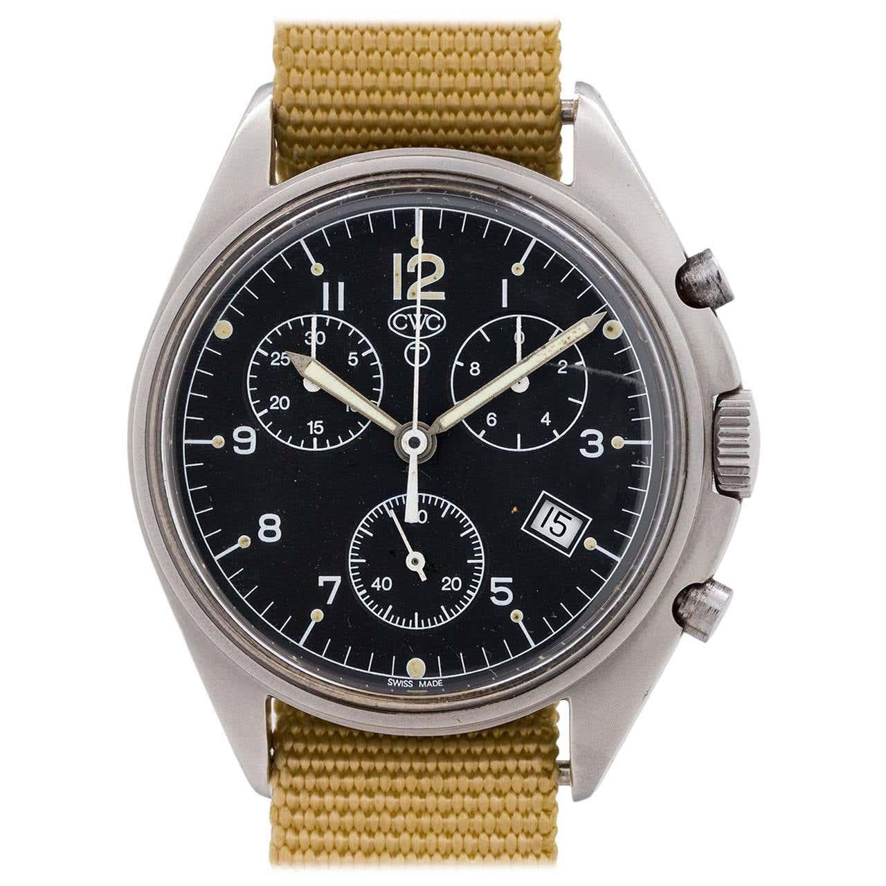 CWC Quartz BAF Chronograph, circa 1990s at 1stDibs | cwc chronograph ...