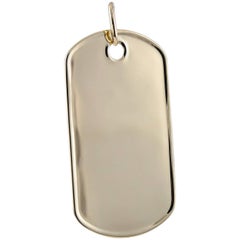 Gold Cartier Dog Tag