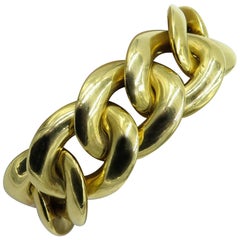 Bulgari Gold Curb Link Bracelet