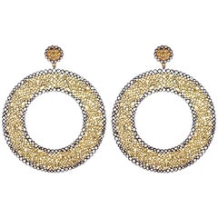 Extravagant Diamond and Gold Earring