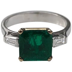 Emerald and Diamond Ring