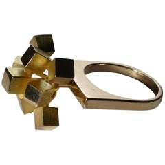 Hans Hansen Gold Modernist Ring