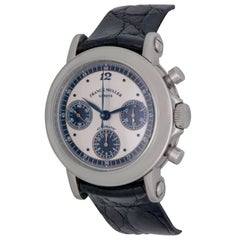 Franck Muller Platinum Stainless Steel Rotor Chronograph Automatic Wristwatch