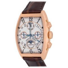 Franck Muller Rose Gold Perpetual Calendar Chronograph Automatic Wristwatch