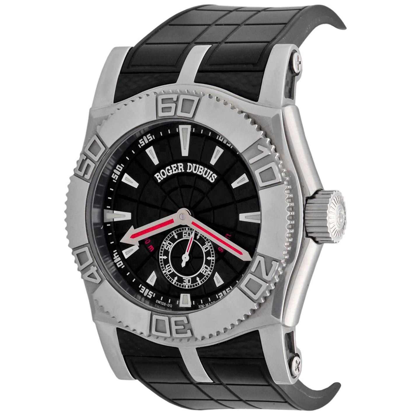 Roger Dubuis White Gold Easy Diver Automatic Wristwatch For Sale