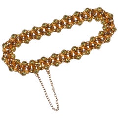 Flower Chain Yellow Gold 18 Carat Bracelet