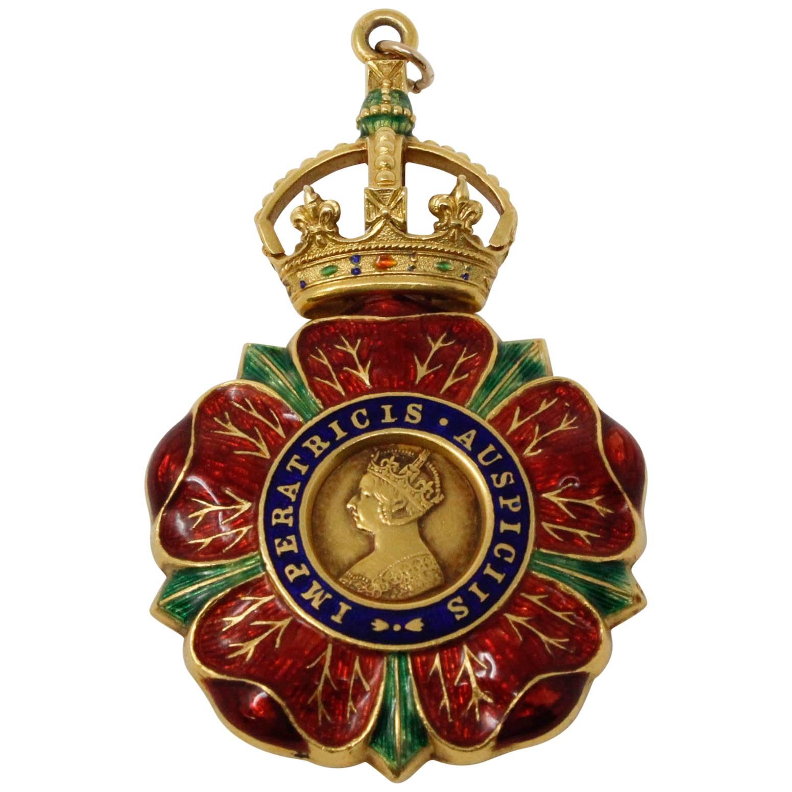 Badge of the Most Eminent Order of the Indian Empire For Sale