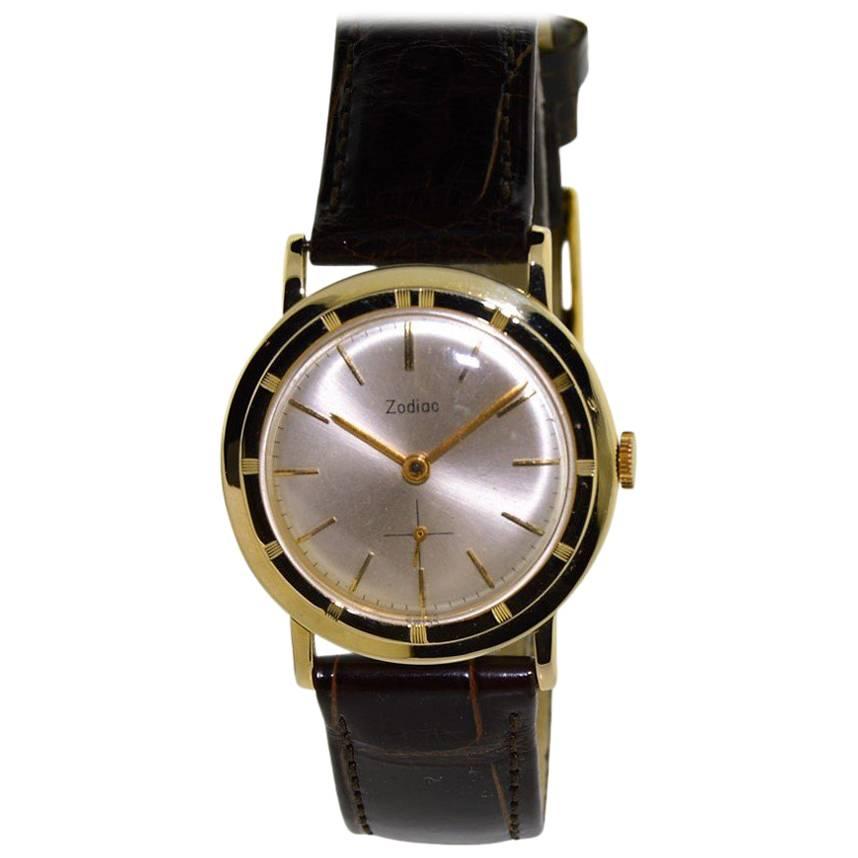 Cartier Yellow Gold Helm Manual Wristwatch, 1950s at 1stDibs