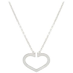 Cartier Diamond Hearts and Symbols Necklace 0.58ct