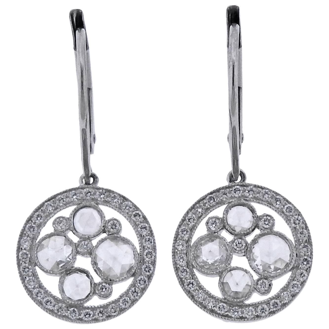TIFFANY & CO - Cobblestone platinum and diamond stud earrings |  Selfridges.com