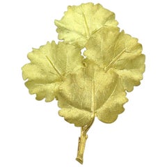 Buccellati Gold Leaf Brooch