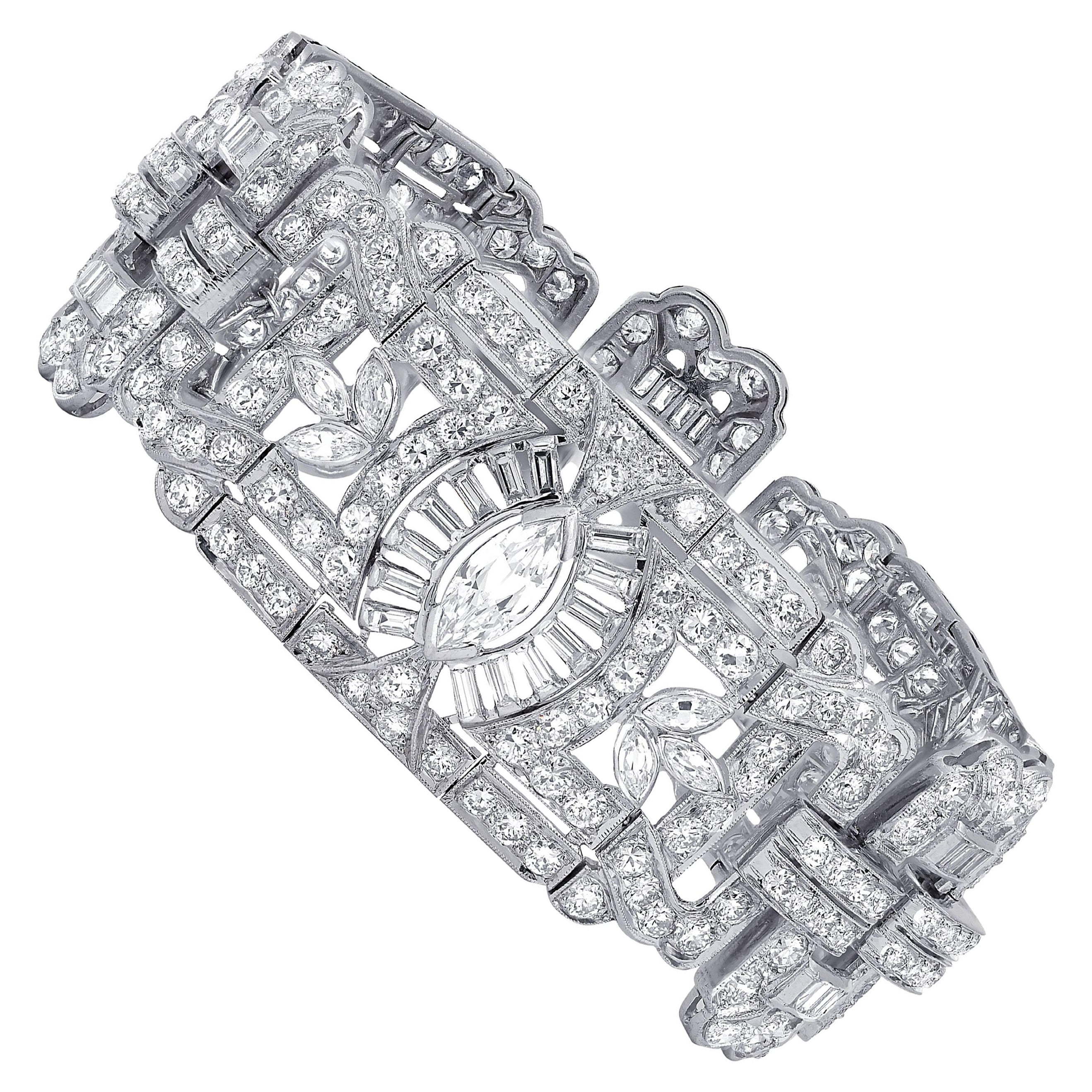 Platinum 23.00 Carat Diamond Bracelet