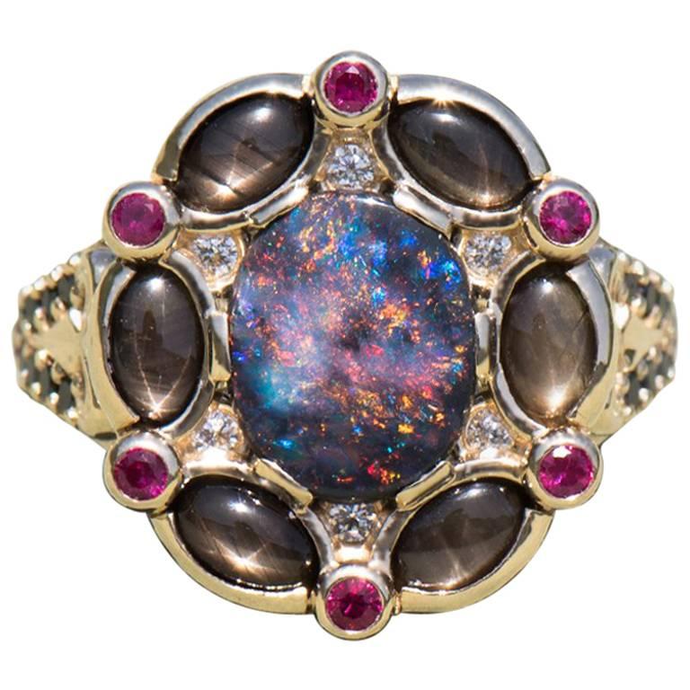 Antique Diamond and Ruby Ring at 1stdibs