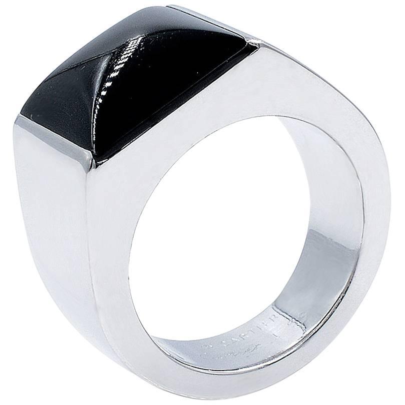 mens signet ring cartier