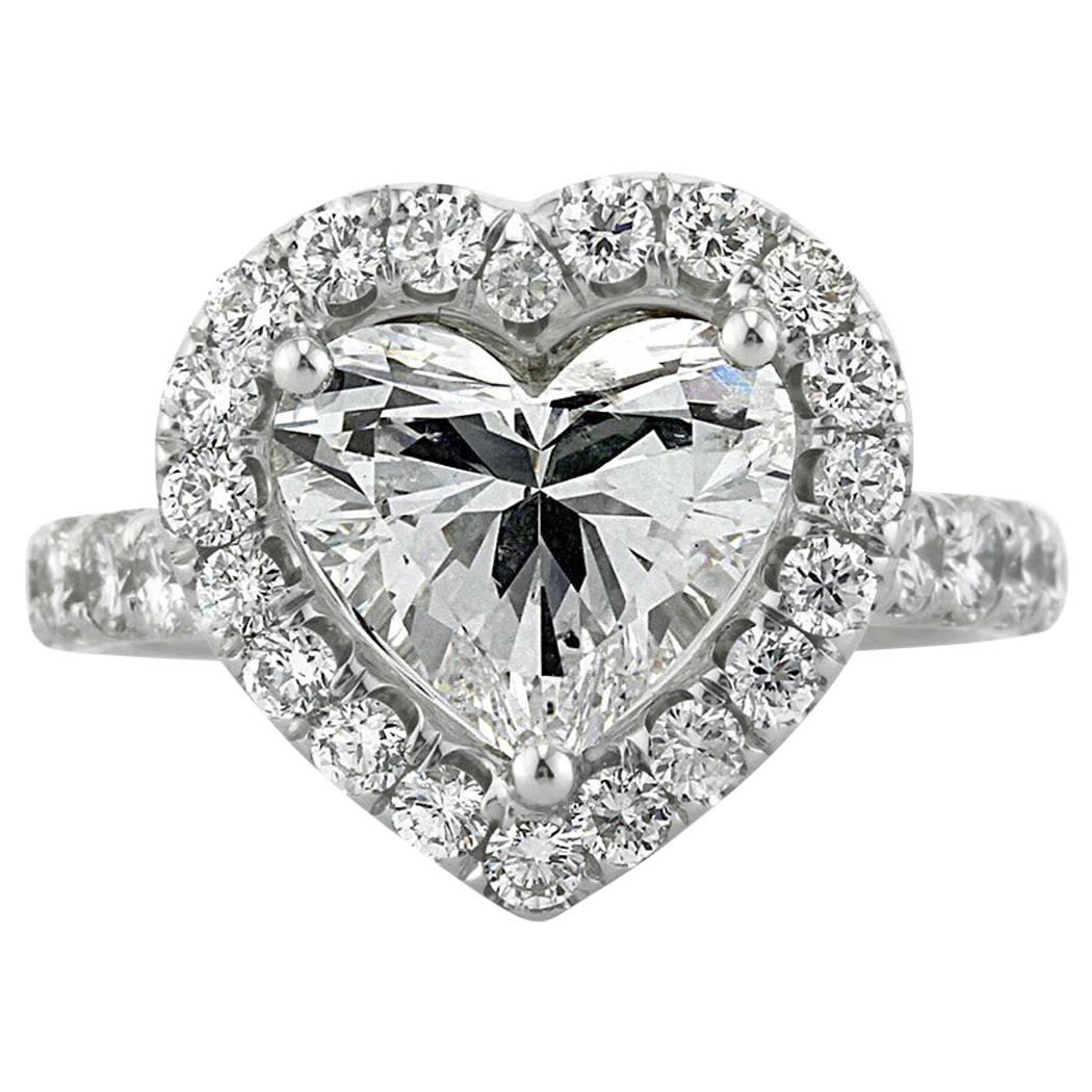Mark Broumand 5.13 Carat Heart Shaped Diamond Engagement Ring