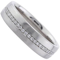 Mark Broumand Men's 0.50 Carat Round Brilliant Cut Diamond Eternity Wedding Band