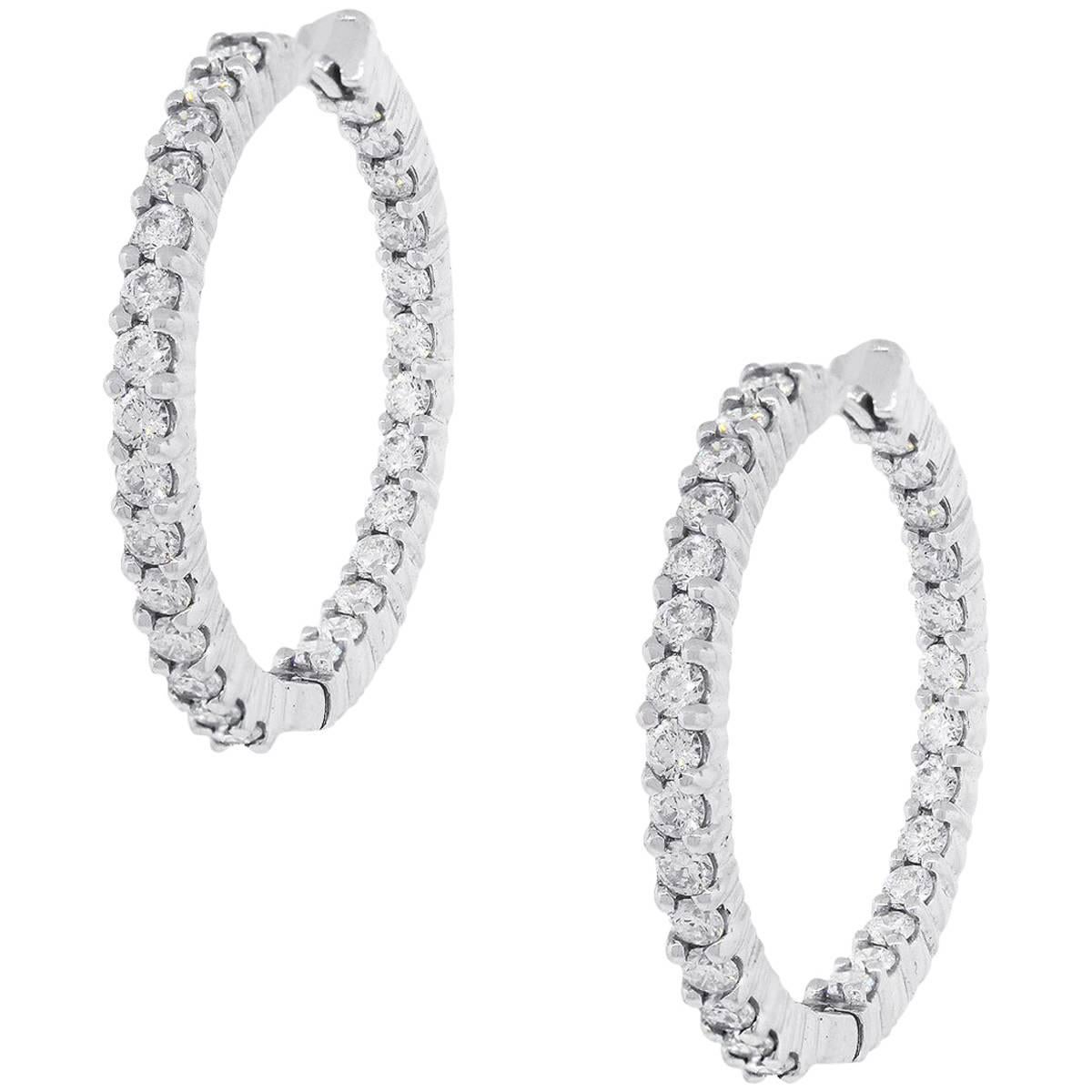 Roberto Coin 1.53 Carat Diamond Hoops