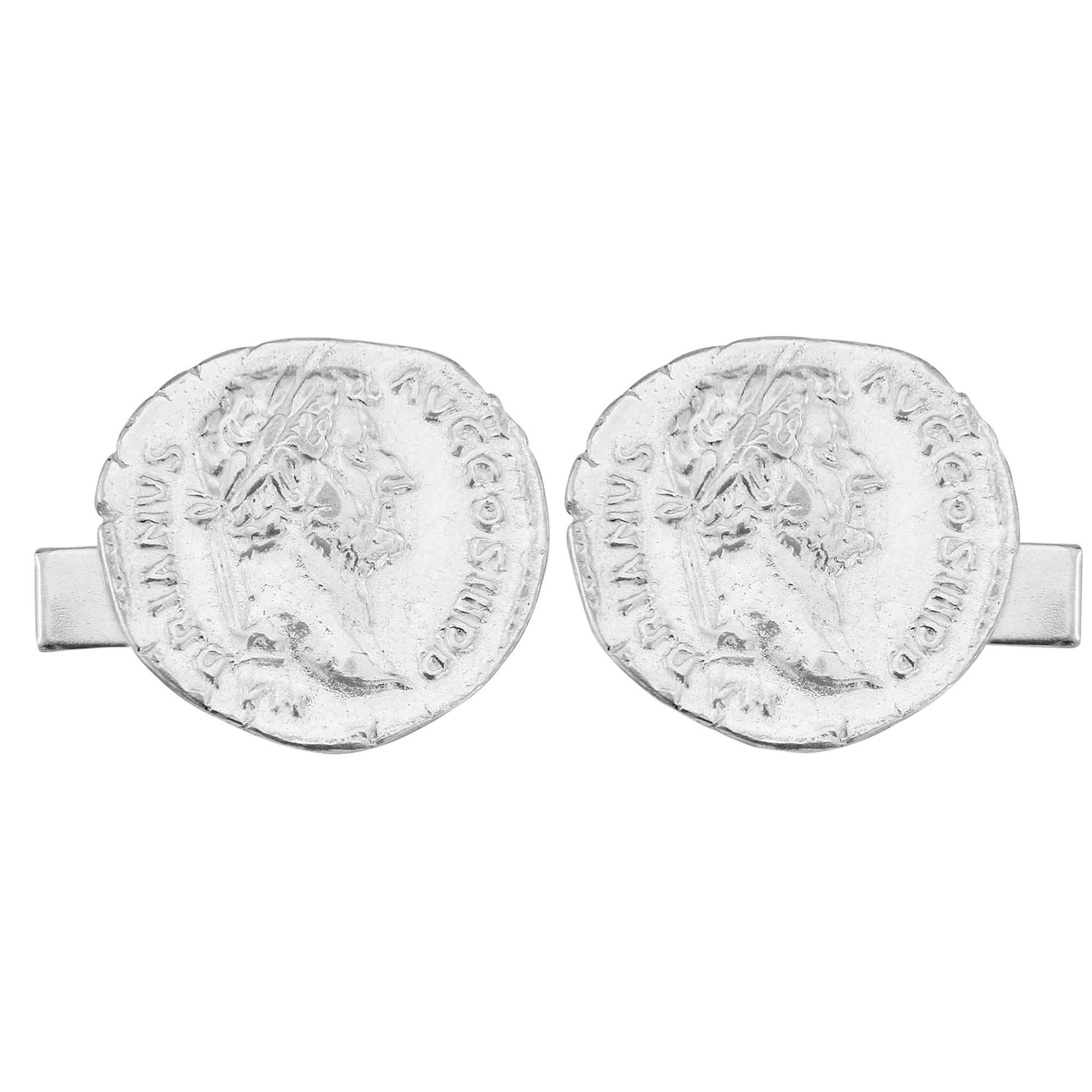 Hadrian Ancient Coin Cufflinks For Sale