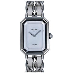 Chanel Ladies Stainless Steel Premiere Mother-of-Pearl Dial Quartz Wristwatch