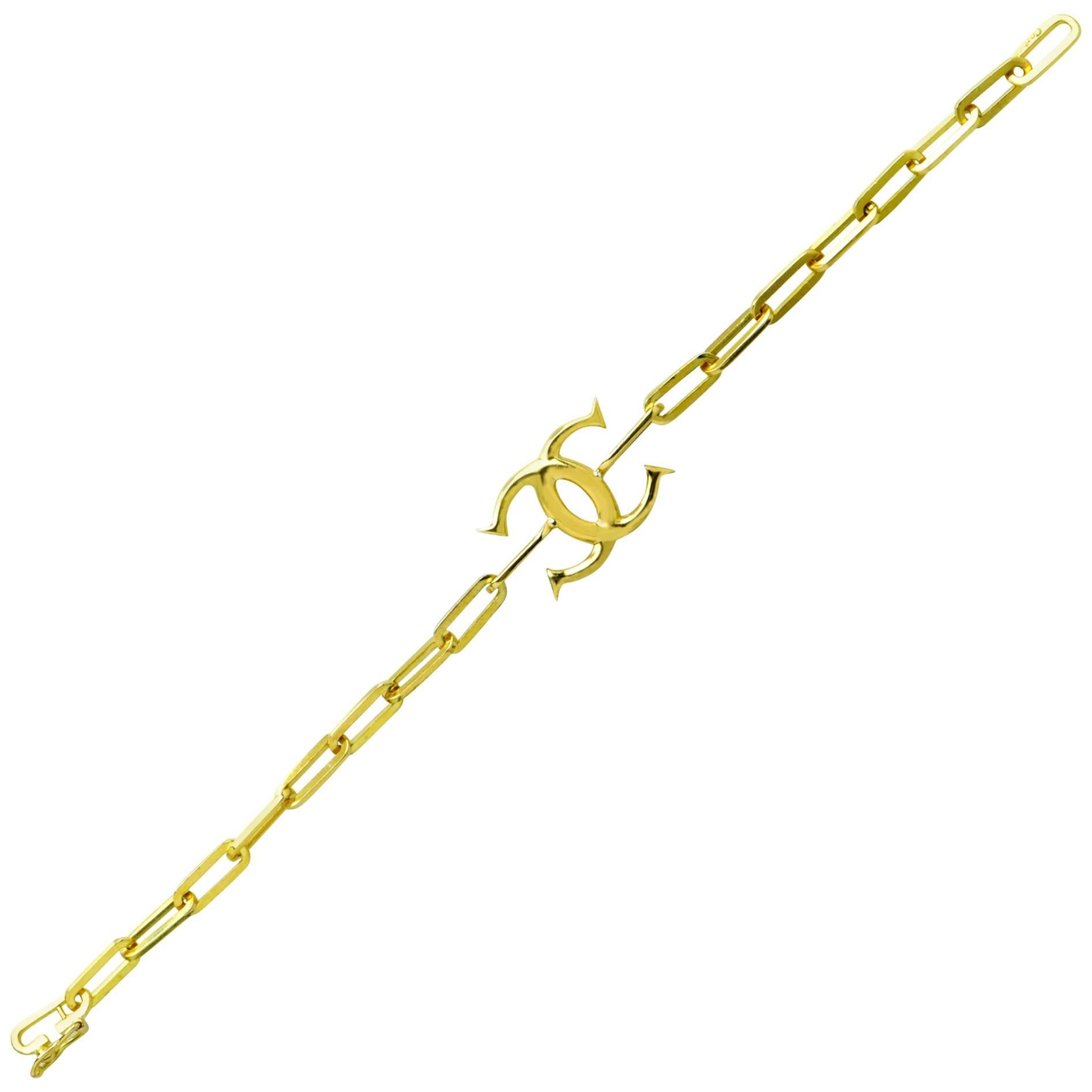 Cartier 18 Karat Yellow Gold Link Bracelet