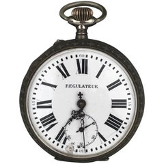 Montre de poche Reguateur Veritable Echappement Roskopf surdimensionnée Railroad